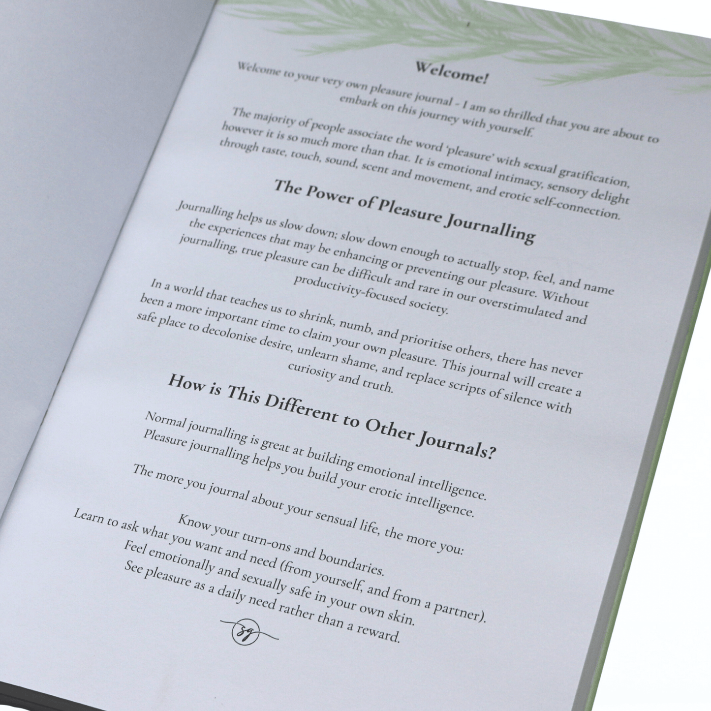 My Pleasure Journal - Matcha Moment